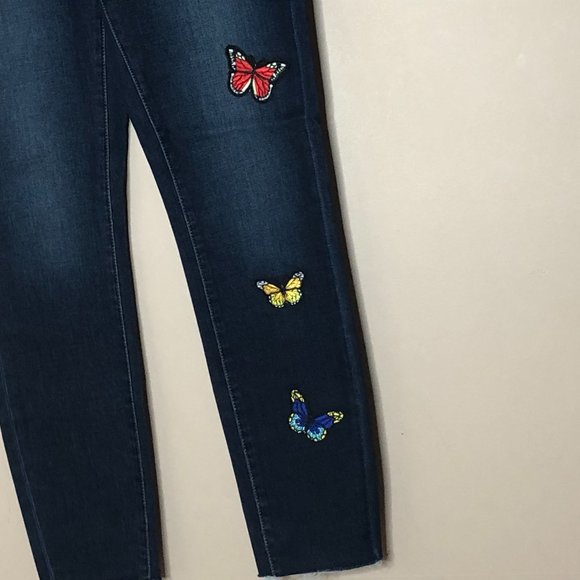 Super cute 🦋 Articles of Society Sarah Butterfly 🦋 Raw Hem Jeans ~ NEW 🦋 - Picture 10 of 16